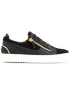 Giuseppe Zanotti Zipped Low Top Sneakers - Black