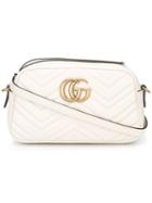 Gucci Gg Marmont Shoulder Bag, Women's, White, Calf Leather