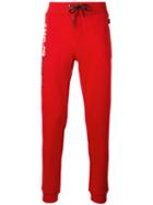 Plein Sport Logo Print Sweatpants, Men's, Size: Medium, Red
