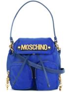Moschino Logo Plaque Backpack Tote