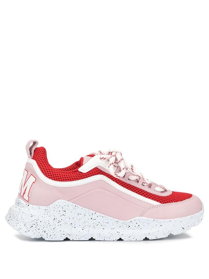 Msgm Chunky Sole Sneakers - Pink