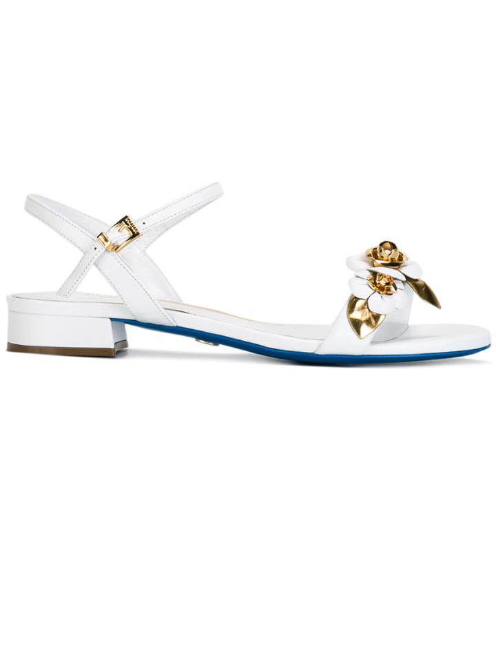 Loriblu Floral Detailed Sandals - White