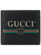 Gucci Web Logo Print Wallet - Black