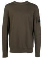 Cp Company Button Detail Sweatshirt - Green