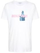 Les Benjamins Front Logo Printed T-shirt - White