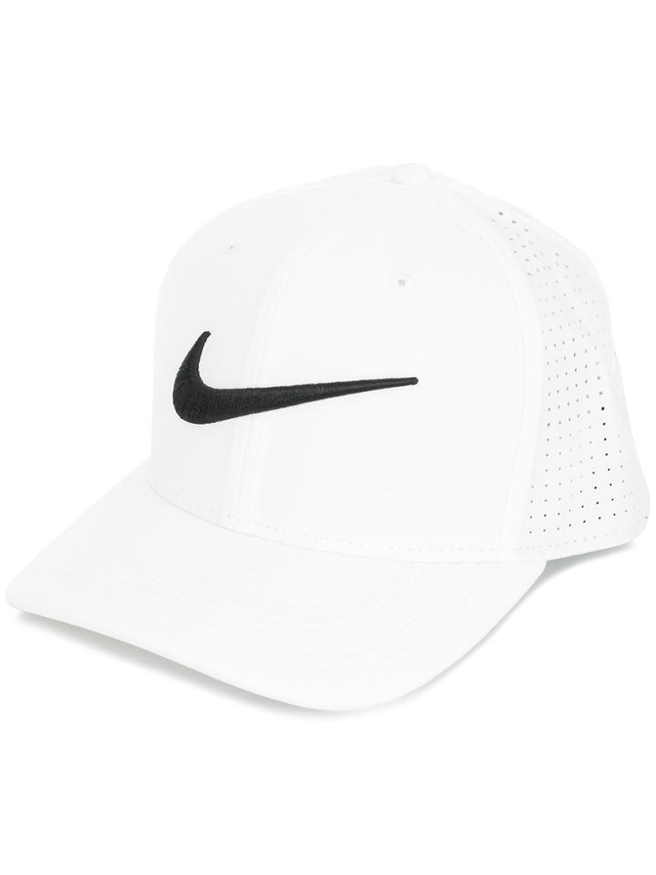 Nike Perforated Logo Cap - White