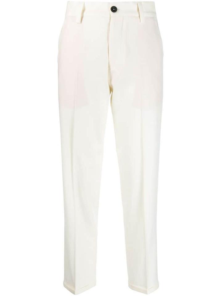 Pt01 Gio Straight-leg Trousers - White