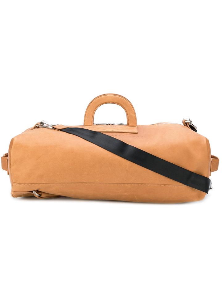 Diesel - Zipped Duffle Tote - Women - Calf Leather - One Size, Nude/neutrals, Calf Leather