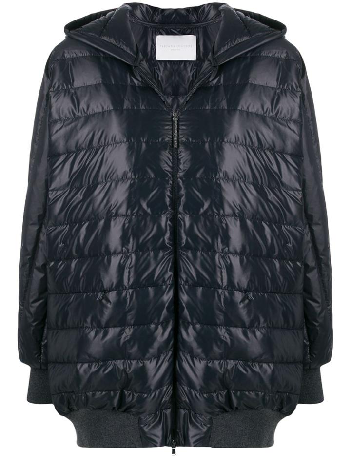 Fabiana Filippi Hooded Padded Coat - Blue