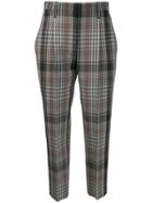 Brunello Cucinelli Checked Trousers - Black