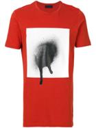 Diesel Black Gold Air Spray Print Longline T-shirt - Yellow & Orange