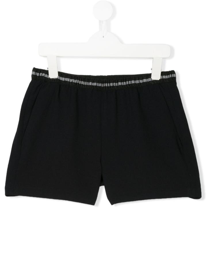 Hartford Kids Side-slit Pocket Shorts - Blue