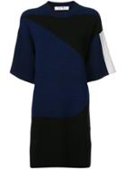 Proenza Schouler Pswl Graphic Jacquard Knit Dress - Blue