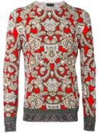 Alexander Mcqueen - Paisley Jumper - Men - Silk/wool - M, Black, Silk/wool