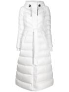 Mackage Long Belted Puffer Jacket - White