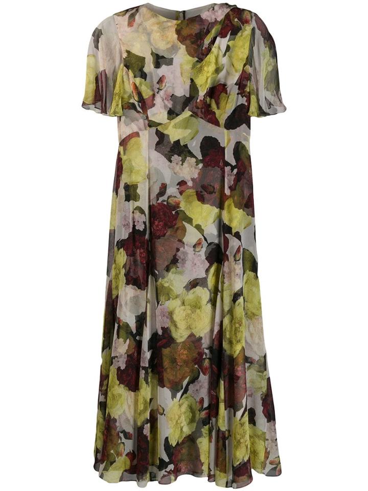 Erdem Floral Shift Dress - Neutrals