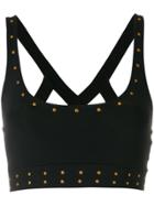 Tommy Hilfiger Studded Cropped Top - Black