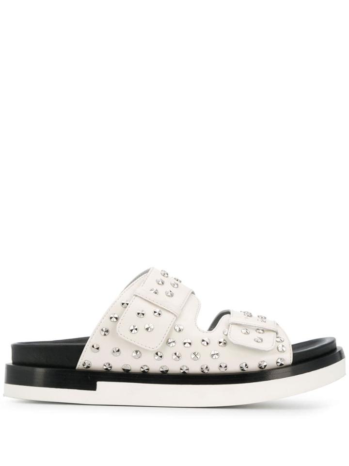 Alexander Mcqueen Double Strap Sandals - White
