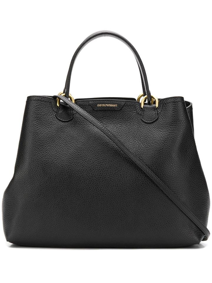 Emporio Armani Classic Trapeze Tote - Black