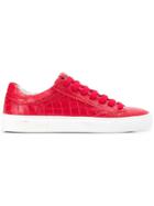Hide & Jack Embossed Low Top Trainers - Red