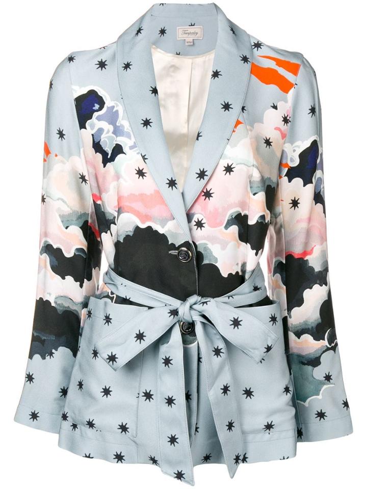Temperley London Cloud Printed Blazer - Blue