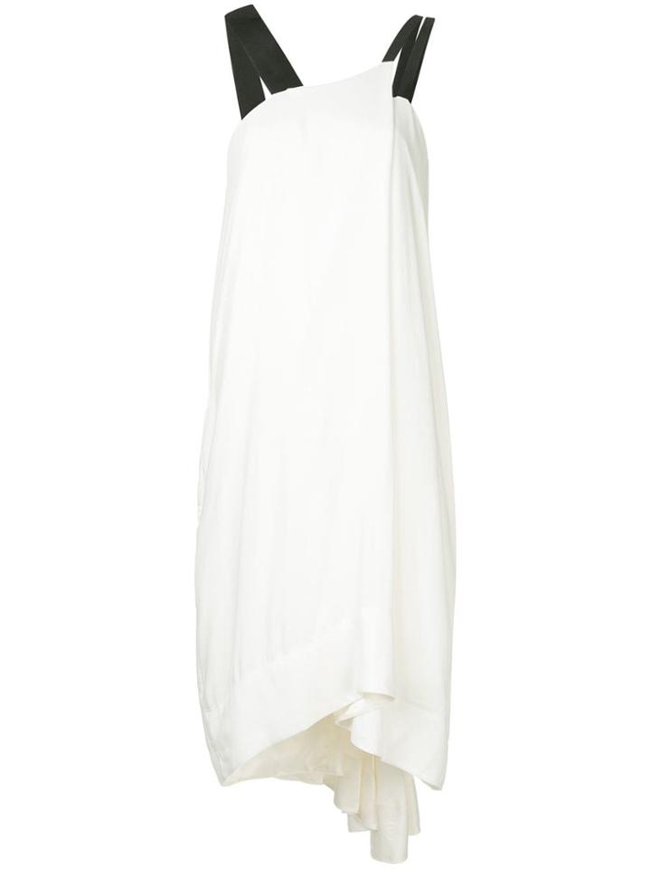 Phoebe English Winged Draped Dress - White