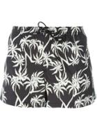 Dondup Palm Tree Print Swim Shorts