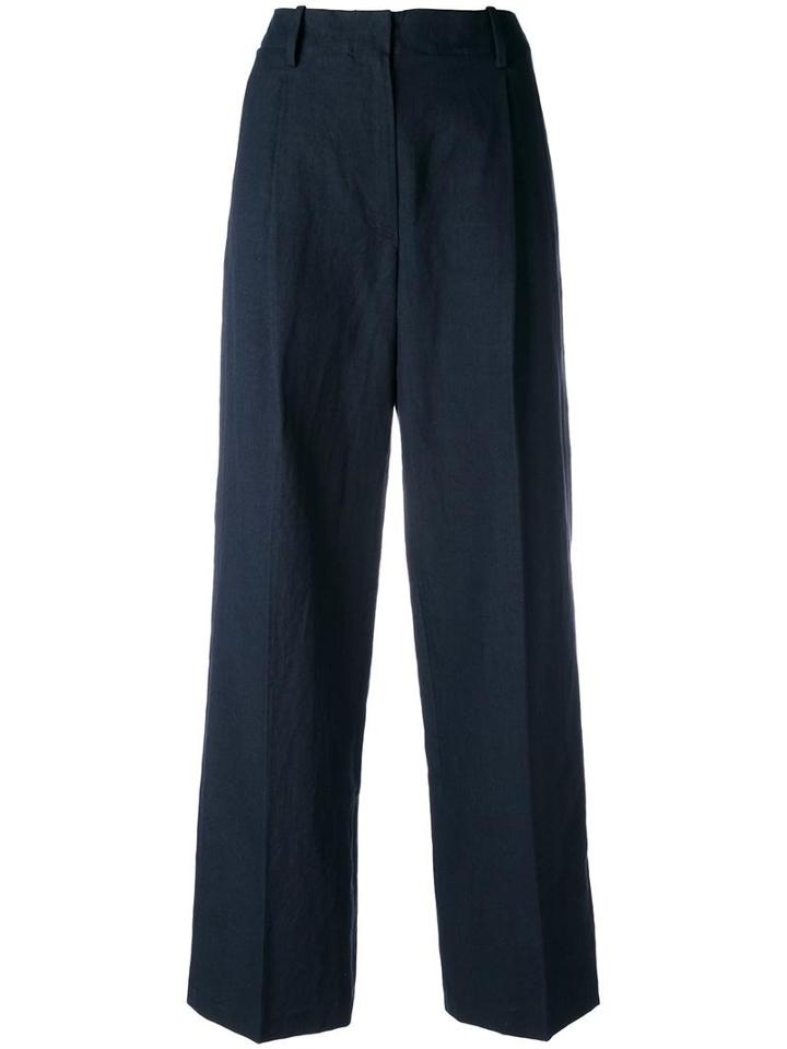 Forte Forte Wide Leg Trousers, Women's, Size: 0, Blue, Cotton/linen/flax