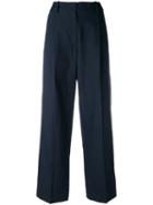 Forte Forte Wide Leg Trousers, Women's, Size: 0, Blue, Cotton/linen/flax