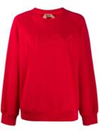 Nº21 Embossed Logo Sweatshirt - Red