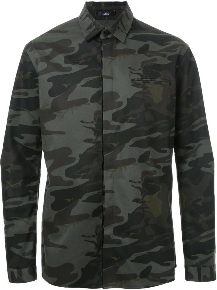 Assin Camouflage Print Shirt
