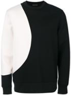 Diesel Black Gold - Contrast Panel Sweatshirt - Men - Cotton/spandex/elastane/lyocell/viscose - M, Cotton/spandex/elastane/lyocell/viscose