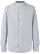 Officine Generale - Band Collar Shirt - Men - Cotton - S, White, Cotton