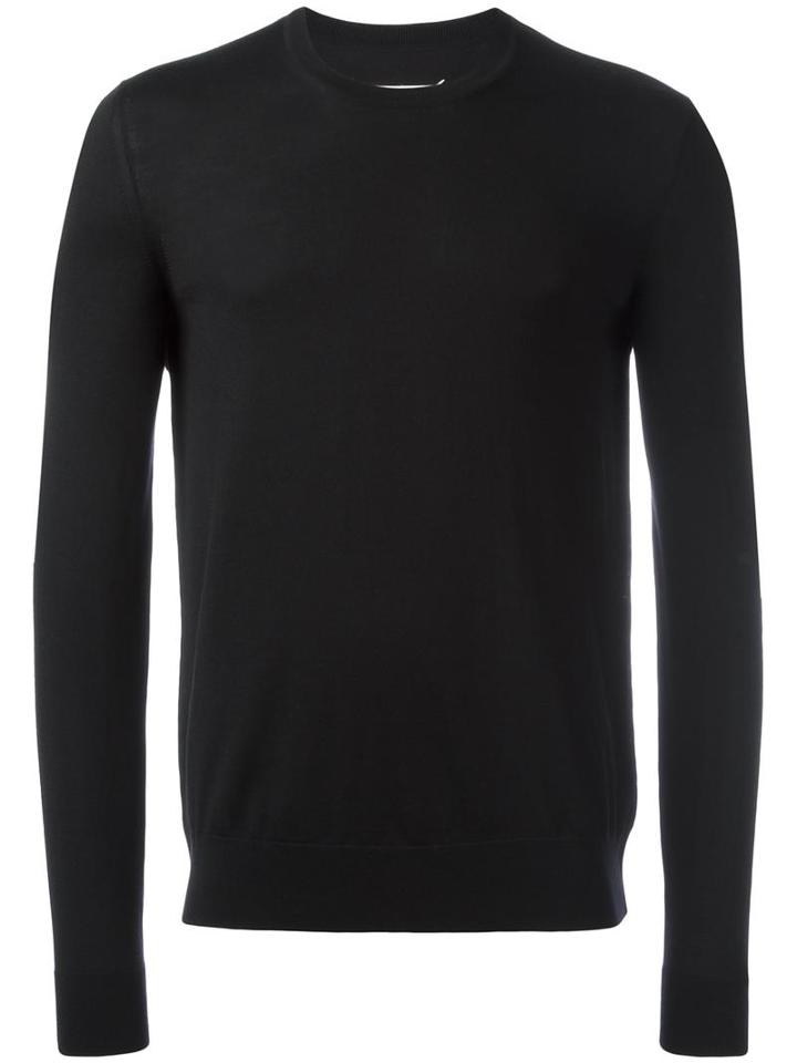 Maison Margiela Crew Neck Jumper, Men's, Size: Xl, Black, Wool