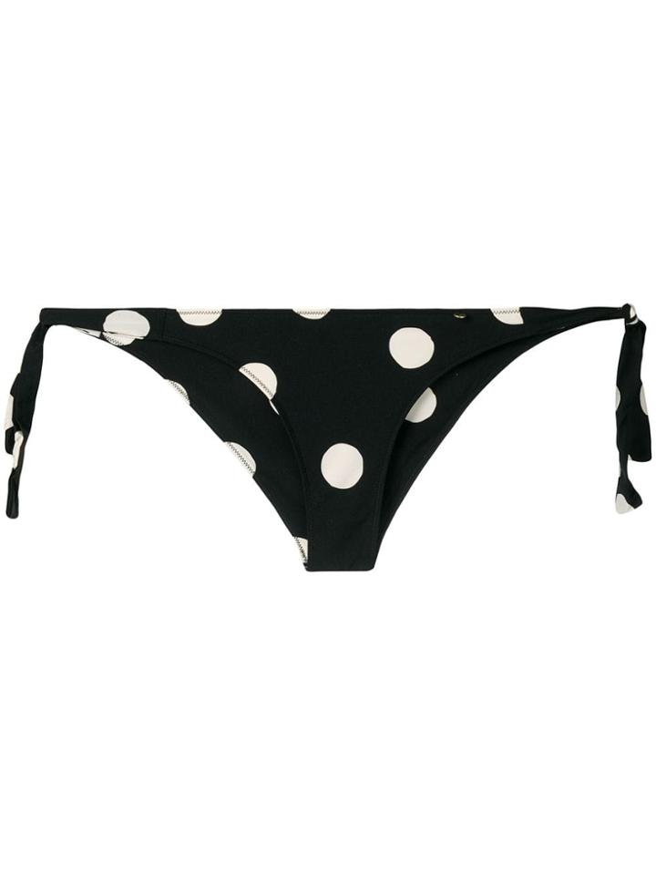 Love Stories Polka Dot Bikini Bottoms - Black