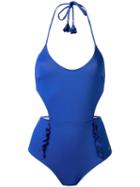 Emmanuella 'elle' Swimsuit, Women's, Size: Small, Blue, Polyamide/spandex/elastane