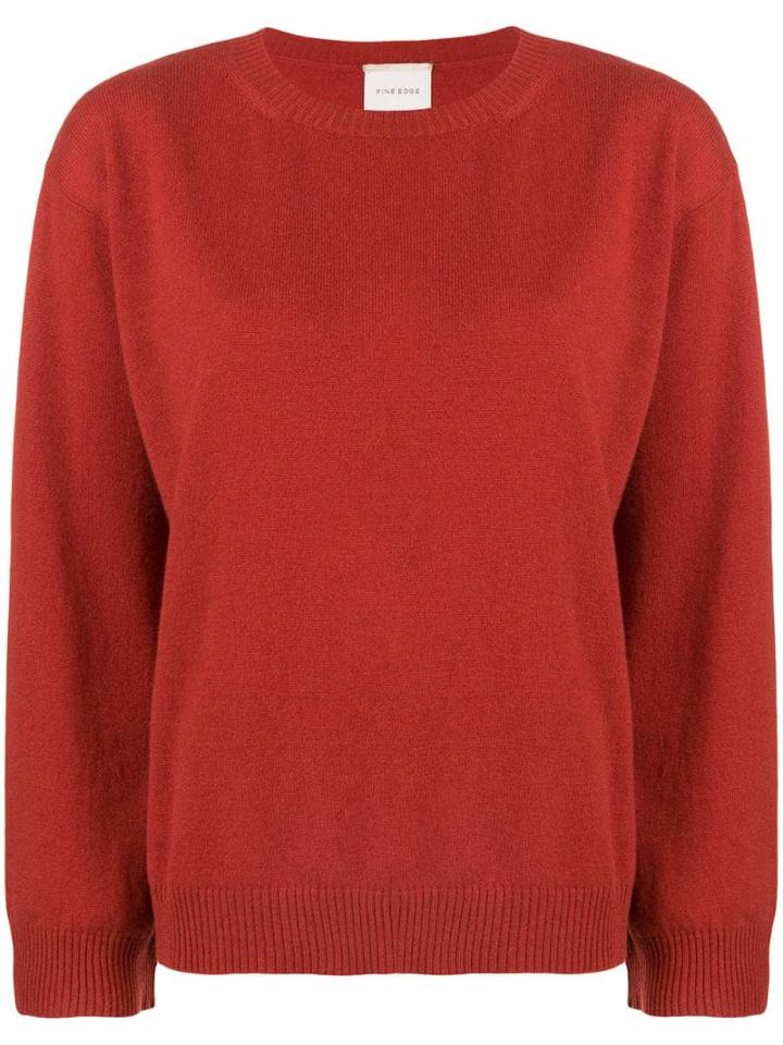 Fine Edge Loose-fit Sweater - Yellow