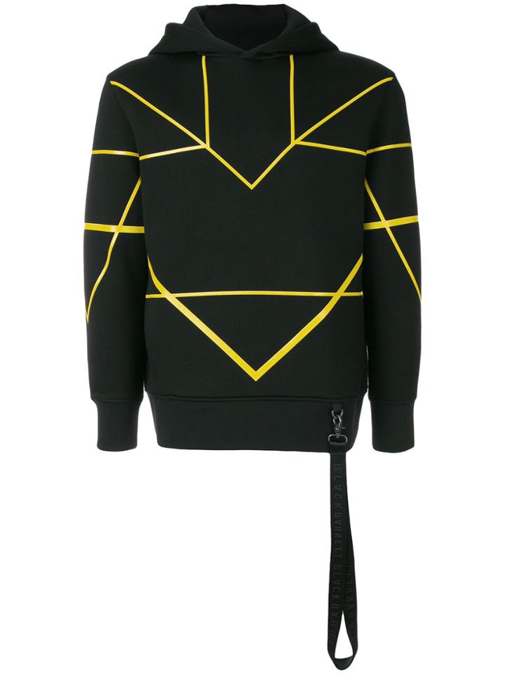 Blackbarrett Contrast Geometric Hoodie