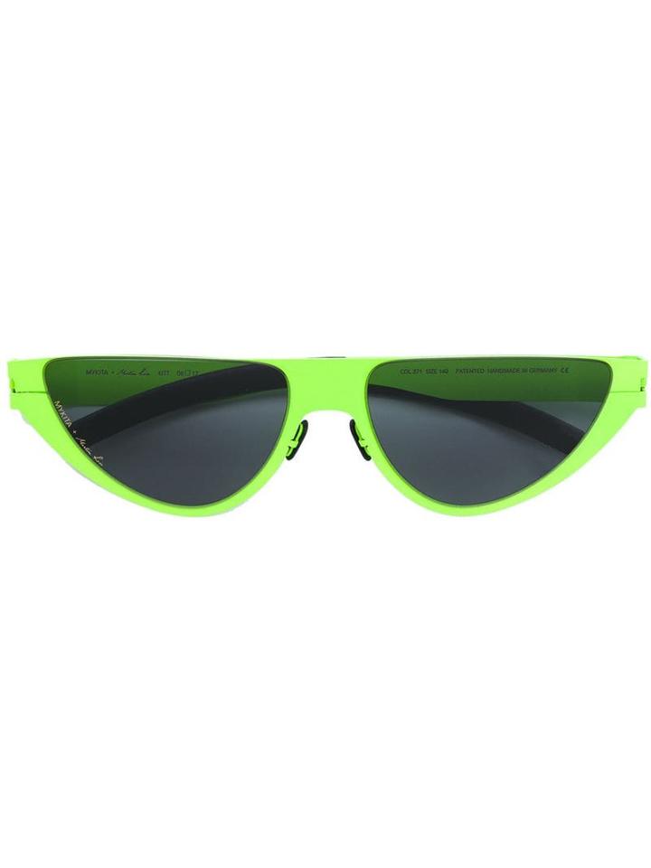 Mykita Mykita X Martine Rose Cat Eye Frame Sunglasses - Green