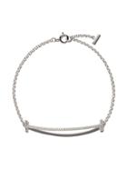 Tiffany & Co 18kt White Gold Tiffany T Smile Diamond Medium Bracelet -