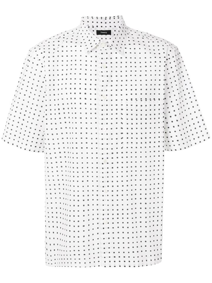 Theory Dot Print Shirt - White