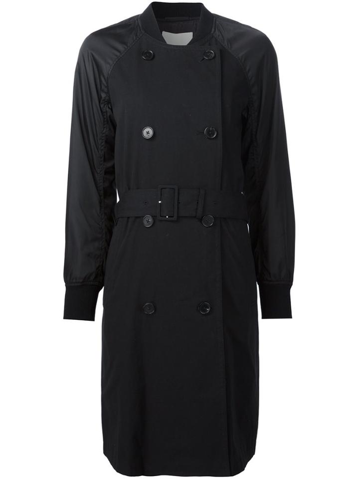 3.1 Phillip Lim Bomber Sleeve Trench Coat - Black