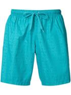 Moschino Logo Print Swim Shorts - Blue