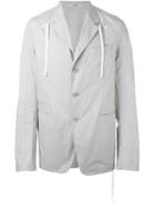 Kenzo Drawstring Jacket, Men's, Size: 50, Grey, Cotton