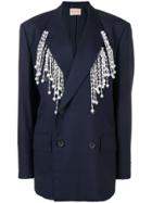 Christopher Kane Pearl Tailored Jacket - Blue