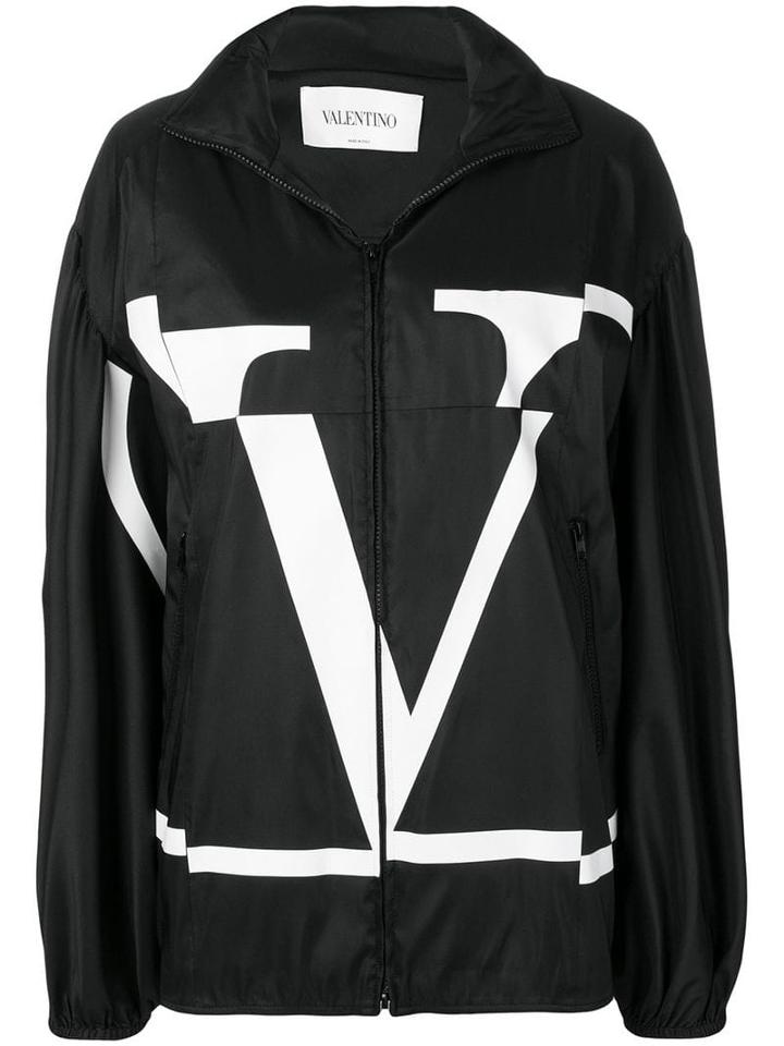 Valentino Deconstructed Vlogo Technical Jacket - Black