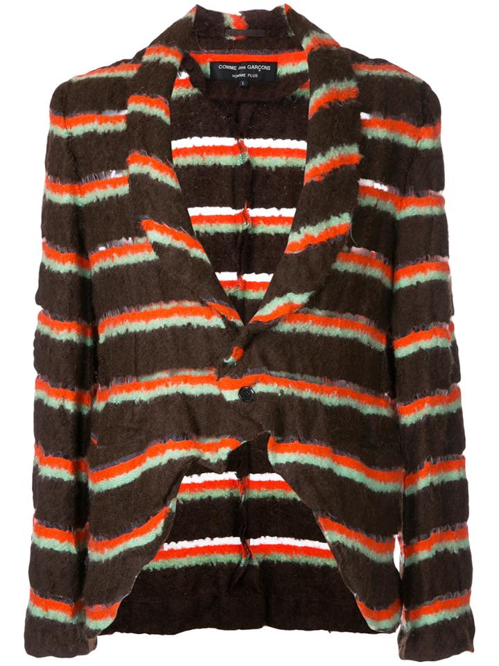 Comme Des Garçons Vintage Striped Jacket - Brown