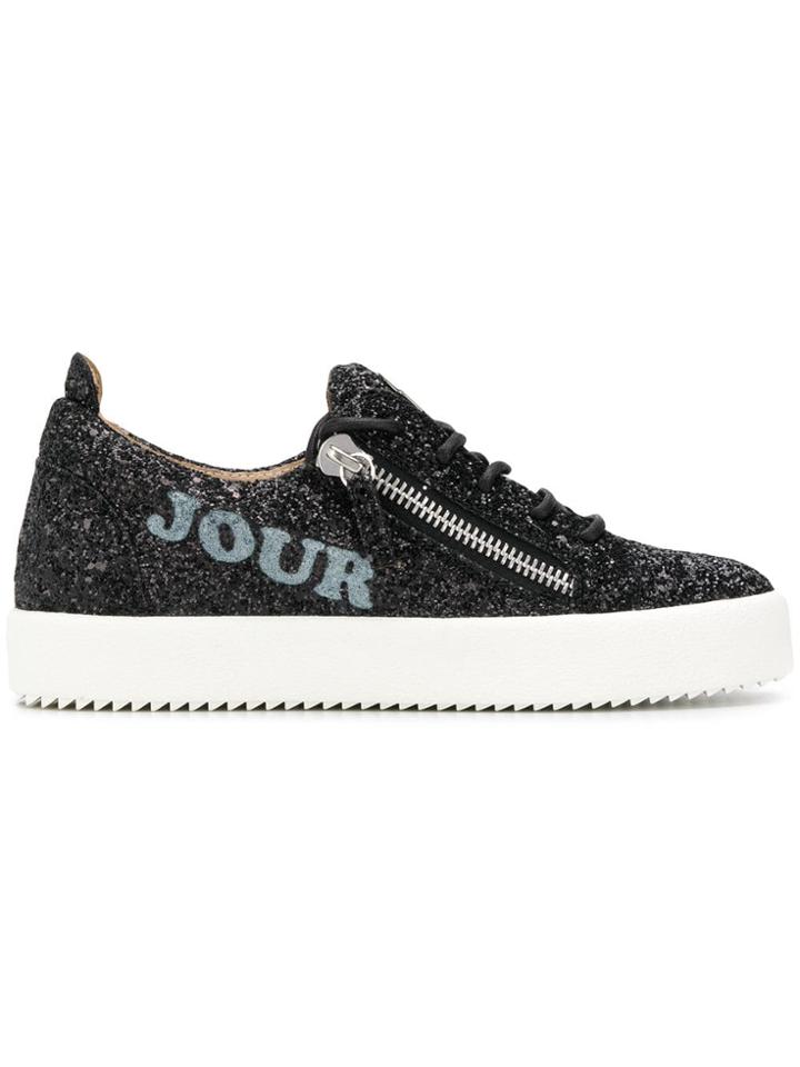 Giuseppe Zanotti Design Bonjour Nuit Lace-up Sneakers - Black