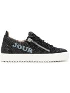 Giuseppe Zanotti Design Bonjour Nuit Lace-up Sneakers - Black