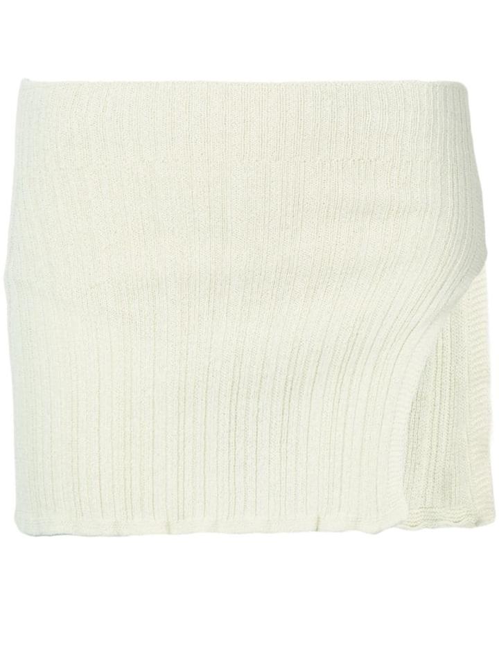 Jacquemus Knitted Mini Skirt - Green